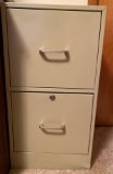 Metal two drawer filing cabinet