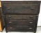 Antique black empire style antique dresser