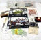 Flat of Vintage advertising pieces