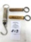 One vintage sportsman's scale, 2 advertising corkscrews