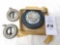 Two vintage cloth tape measures, 1 Lufkin 50' tape