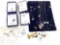 Vintage necklaces, pins and charms