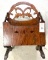 Antique carved magazine rack