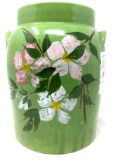 Antique crock cookie jar
