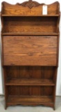 Antique oak drop front desk