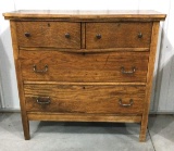 Antique curved drawer dresser