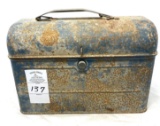 Antique metal lunch pail