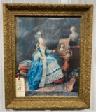 Antique painting and gold frame