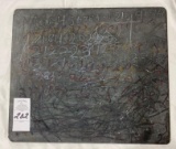 Antique schoolhouse slate board