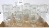 25 vintage coca-cola glasses