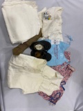 antique baby shoes and clothes
