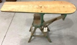 Antique combination chair and ironing board