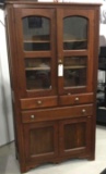 Antique flat front kitchen cupboard