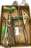 Vintage green handled kitchen utensils