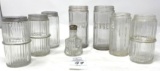 Antique spice and salt/pepper glass containers