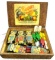 Banquet brand Turner Frazer Mercantile Company Saint Joseph Missouri box and wooden toys