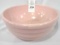 Pink ribbed crock bowl