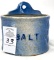 Blue and white salt crock