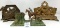 Metal camel and stag deer napkin holders and horse and rider