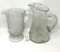 Two cut glass pitchers