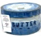 Blue butter crock with lid
