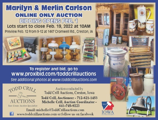 MARILYN AND MERLIN CARLSON ONLINE ANTIQUE AUCTION