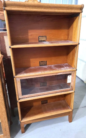 4pc Globe Wernicke Stackable Barrister Bookcase
