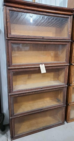 5pc Stackable Barrister bookcase