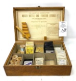 The Richardson Drug Co, Omaha Nebraska advertising box with needles and thread