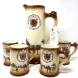 The Leisy Brewing Co Peoria, IL pitcher /mug set