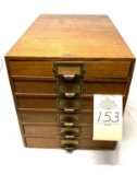 Weiss Weiss Monroe Michigan card file cabinet