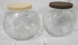 Two sellars glass jars