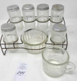 Sellars glass spice set and measuring cup