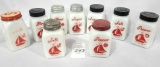 Nine misc sailboat shakers