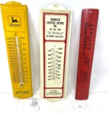 Advertising thermometers and ruler
