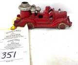 Cast iron toy firetruck