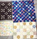 4 miscellaneous baby quilts