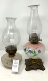 Two oil lamps