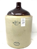 Western 5 gal brown top crock jug