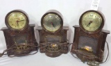 Three master crafters clock and radio company clocks