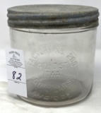 Cigar jar with lid