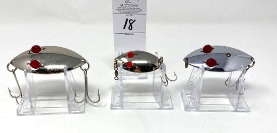 Three Red Eye Lures