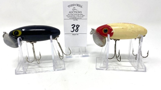 Two Fred Arbogast Jitterbug Lures
