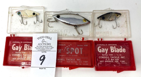 Three Cordells Lures