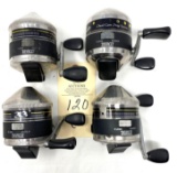Four Zebco Fishing Reels