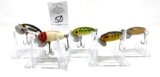Five Fred Arbogast Jitterbug Lures