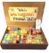 Millers Peanut Taffy box and children's blocks