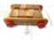 Vintage Playskool wagon and antique blocks