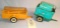 Two vintage Structo toy trailers