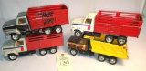 Four Ertl trucks